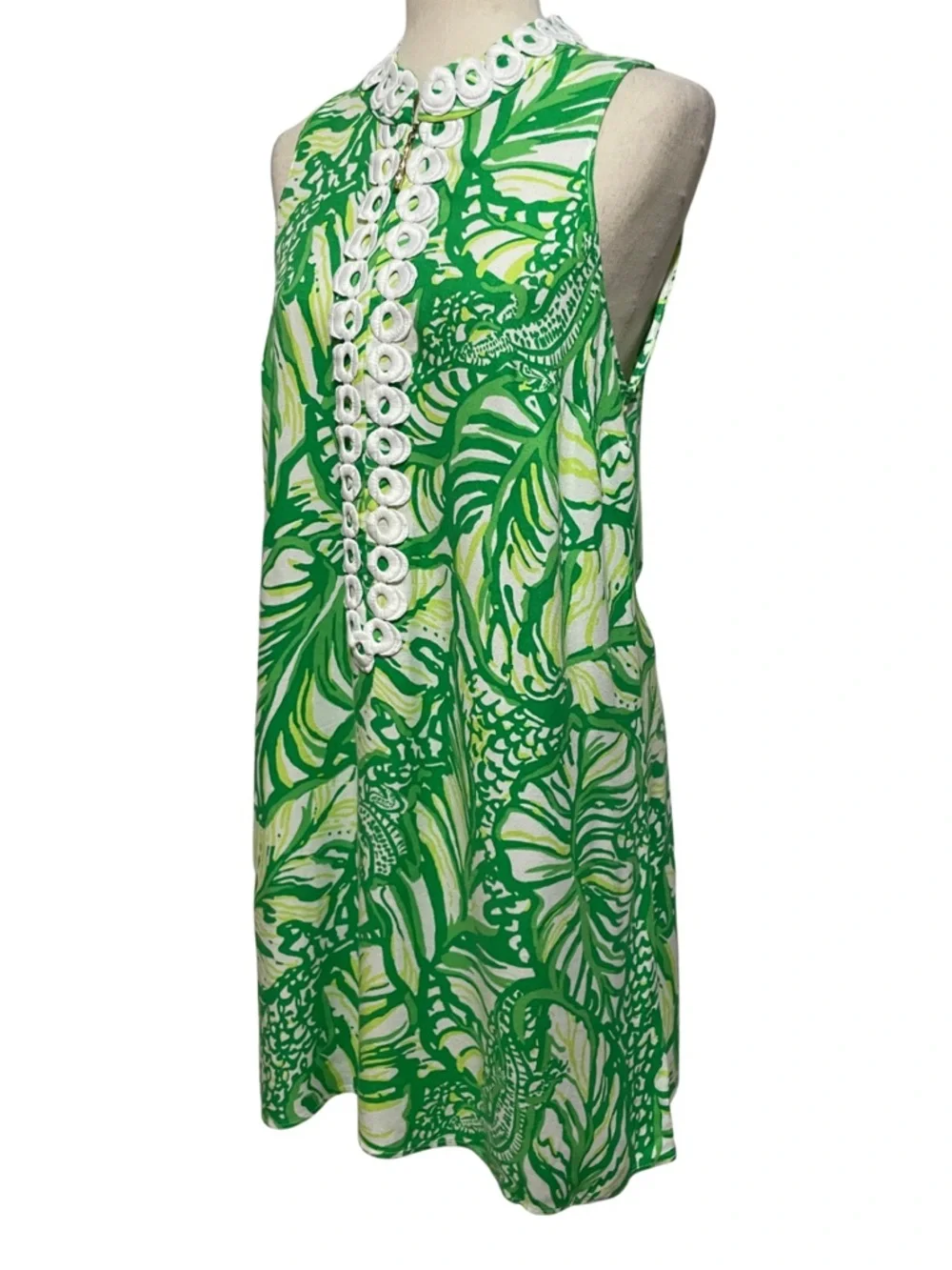 Lilly Pulitzer Jane Shift Dress Coco Loco Toucan Green Size 8 - Picture 3 of 10